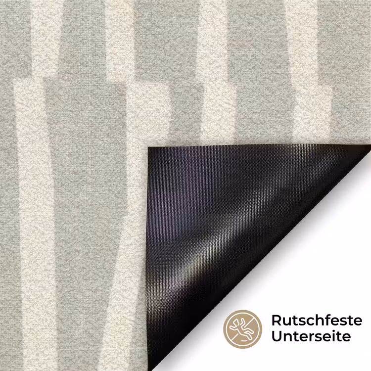 Fußmatte - Salbeigrün – Streifen – Geometrisch – Textur – Muster — 6