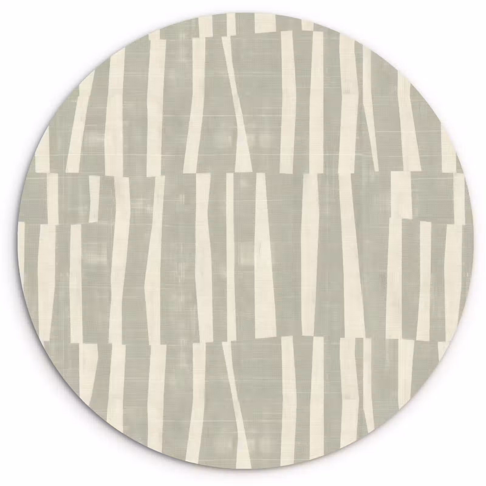 Forexbild Rund - Salbeigrün – Streifen – Geometrisch – Textur – Muster — 1