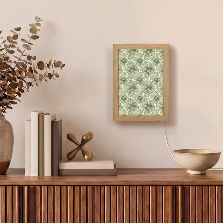 Personalisierte Lightbox - Grün – Botanisch – Blumen – Organisch – Muster — 4