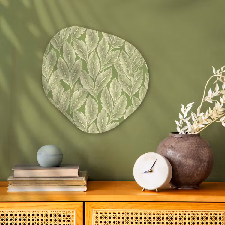 Forexbild Organische Form - Grün – Botanisch – Blätter – Vintage – Muster — 2