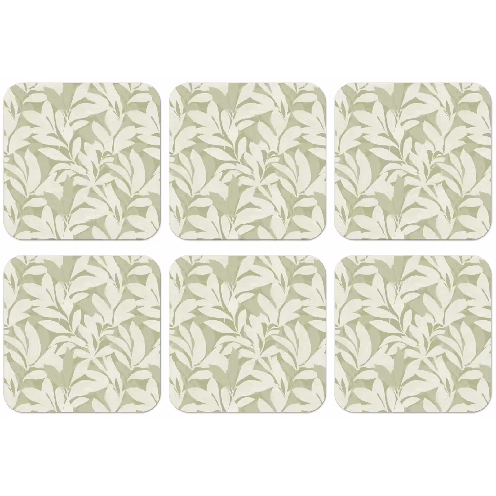Untersetzer - Salbeigrün – Botanisch – Minimalistisch – Muster — 1