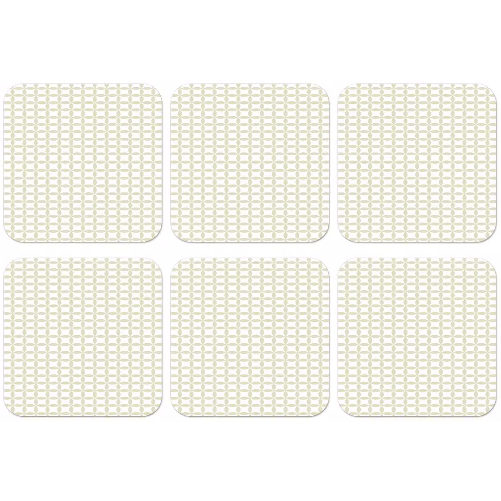 Untersetzer - Salbeigrün – Geometrisch – Kreise – Muster — 1