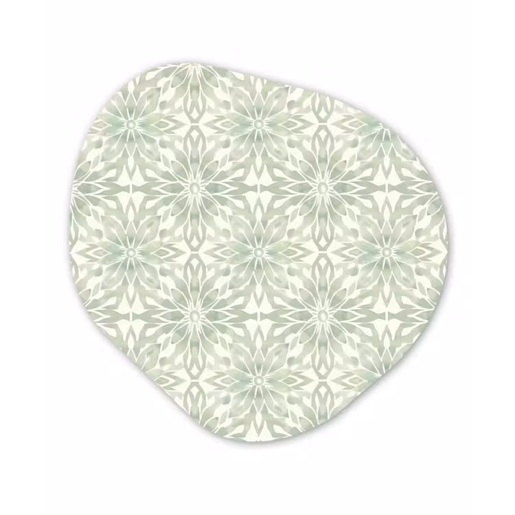 Forexbild Organische Form - Salbeigrün – Symmetrisch – Mandala – Ornament – Muster — 1