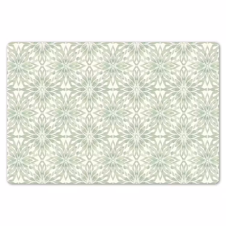 Tischset - 6 Stück - Salbeigrün – Symmetrisch – Mandala – Ornament – Muster — 6