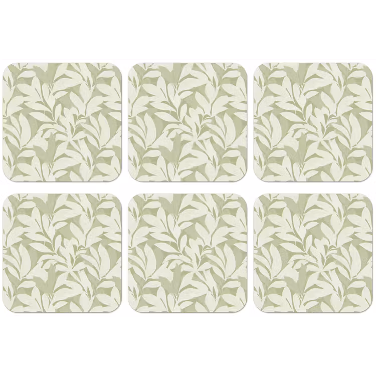 Untersetzer - Salbeigrün – Botanisch – Minimalistisch – Muster — 1