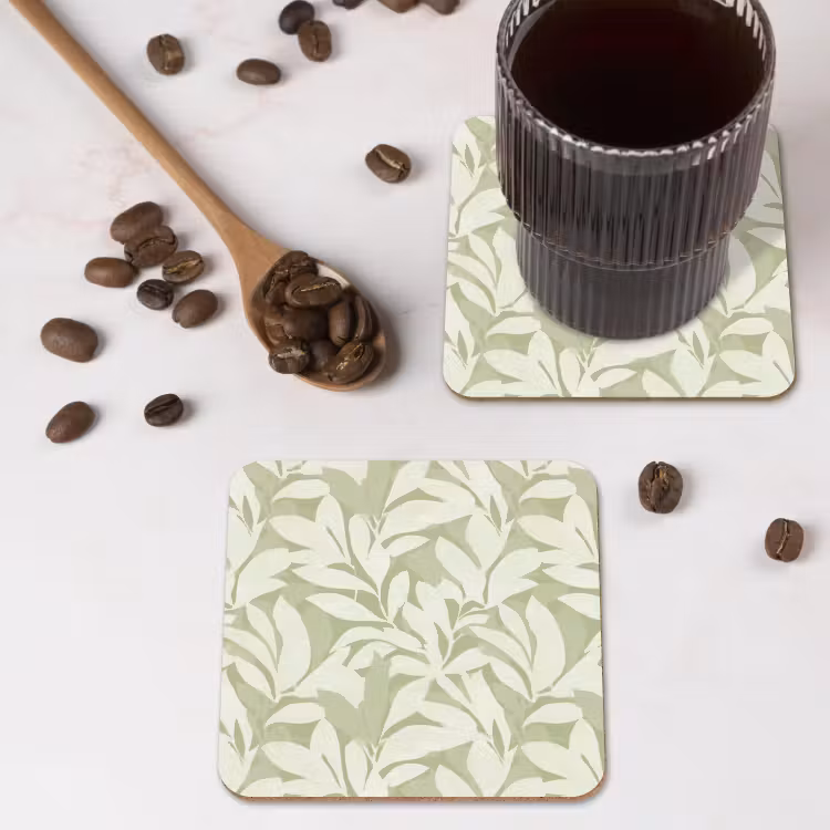 Untersetzer - Salbeigrün – Botanisch – Minimalistisch – Muster — 4