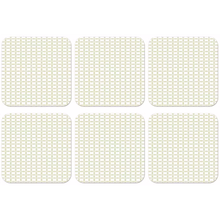 Untersetzer - Salbeigrün – Geometrisch – Kreise – Muster — 1