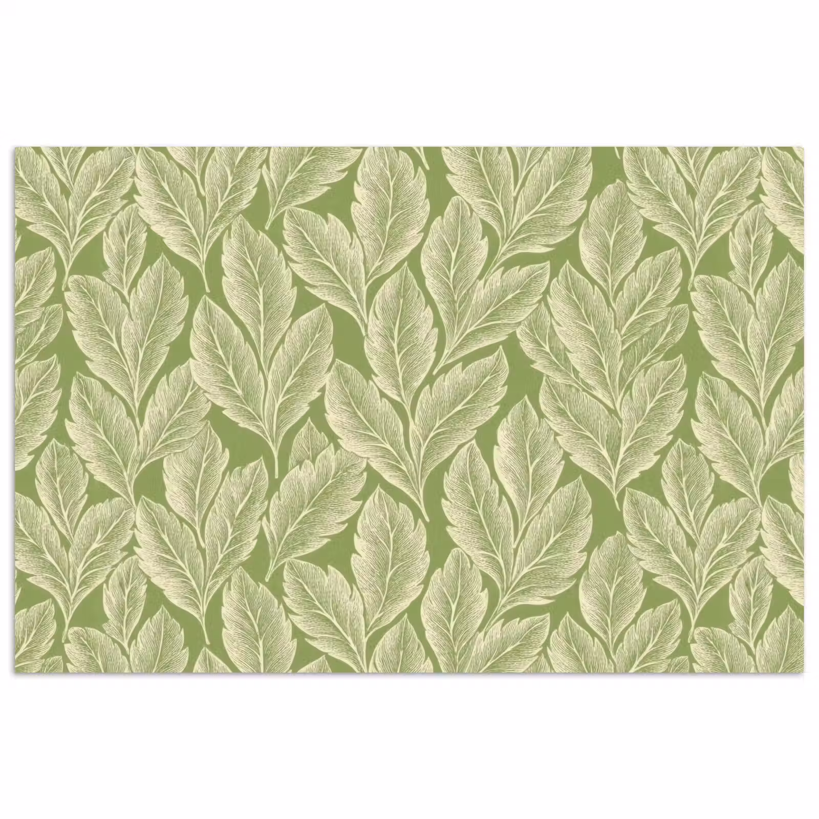 Poster - Grün – Botanisch – Blätter – Vintage – Muster — 1
