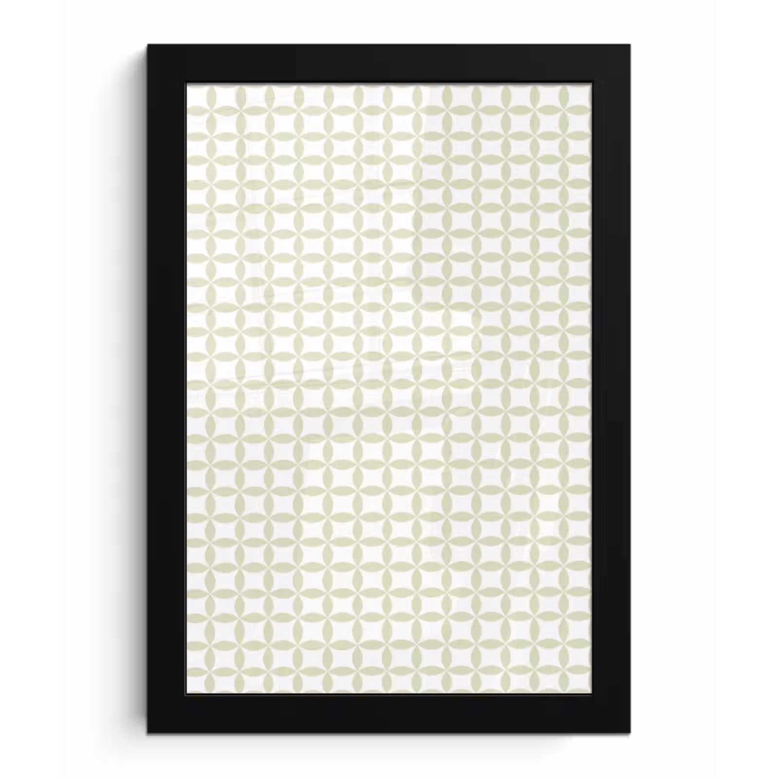Bilder mit Rahmen - Salbeigrün – Geometrisch – Kreise – Muster — 1