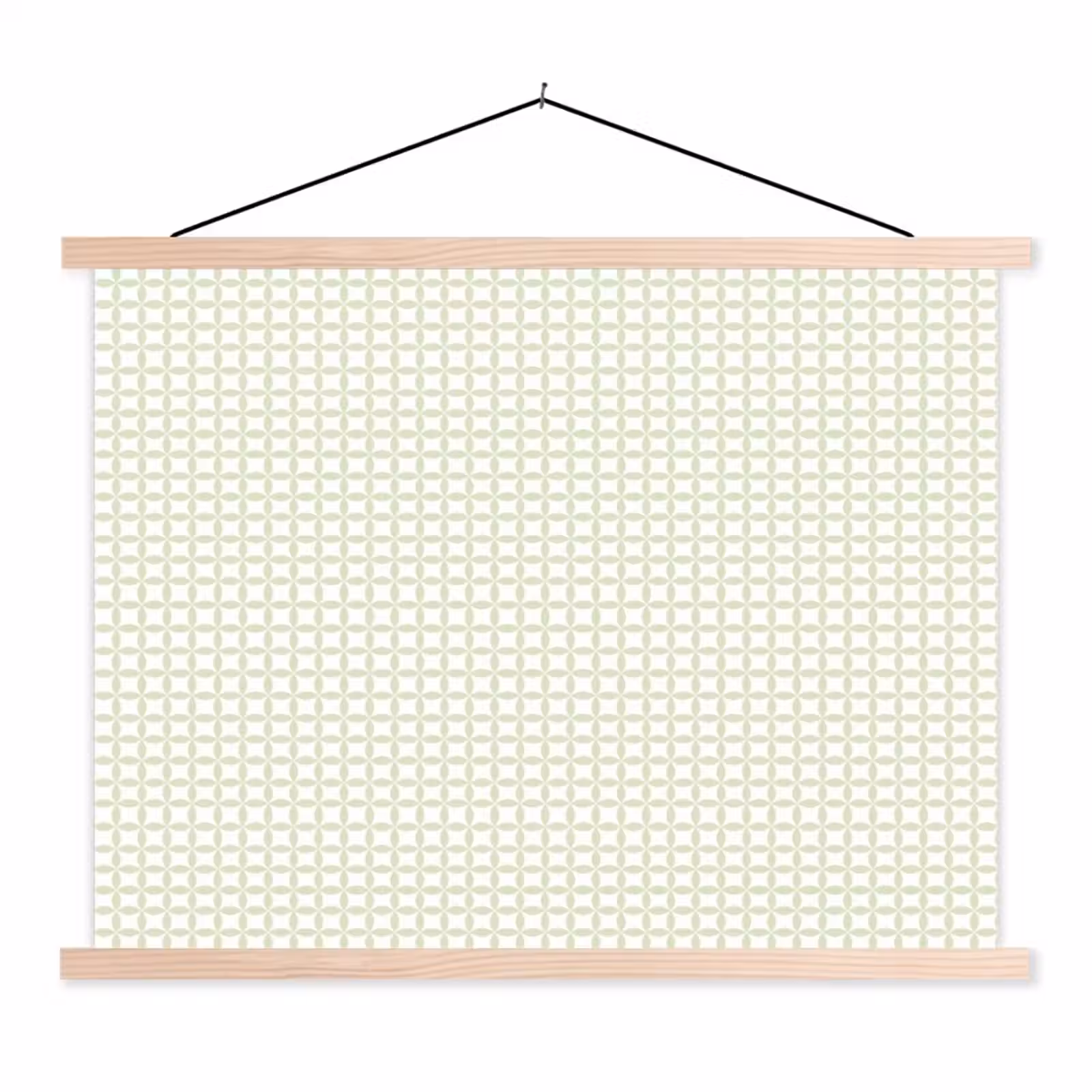 Stoffbild - Salbeigrün – Geometrisch – Kreise – Muster — 1