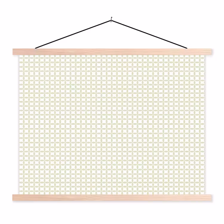 Stoffbild - Salbeigrün – Geometrisch – Kreise – Muster — 1