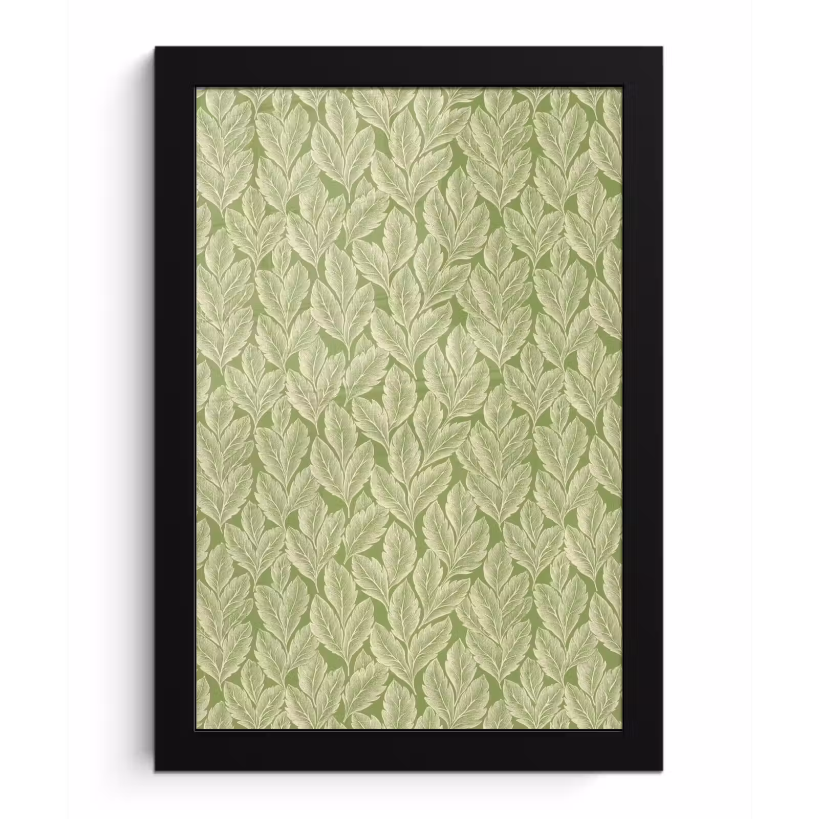 Bilder mit Rahmen - Grün – Botanisch – Blätter – Vintage – Muster — 1