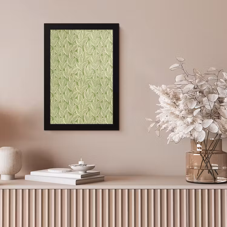 Bilder mit Rahmen - Grün – Botanisch – Blätter – Vintage – Muster — 4