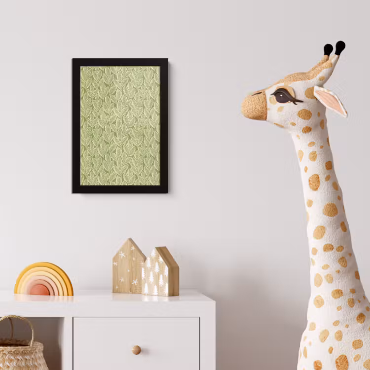 Bilder mit Rahmen - Grün – Botanisch – Blätter – Vintage – Muster — 5