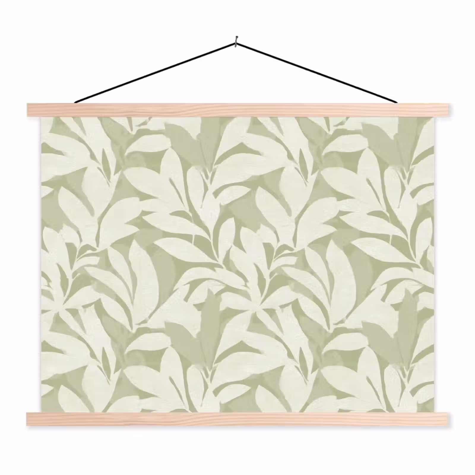 Stoffbild - Salbeigrün – Botanisch – Minimalistisch – Muster — 1