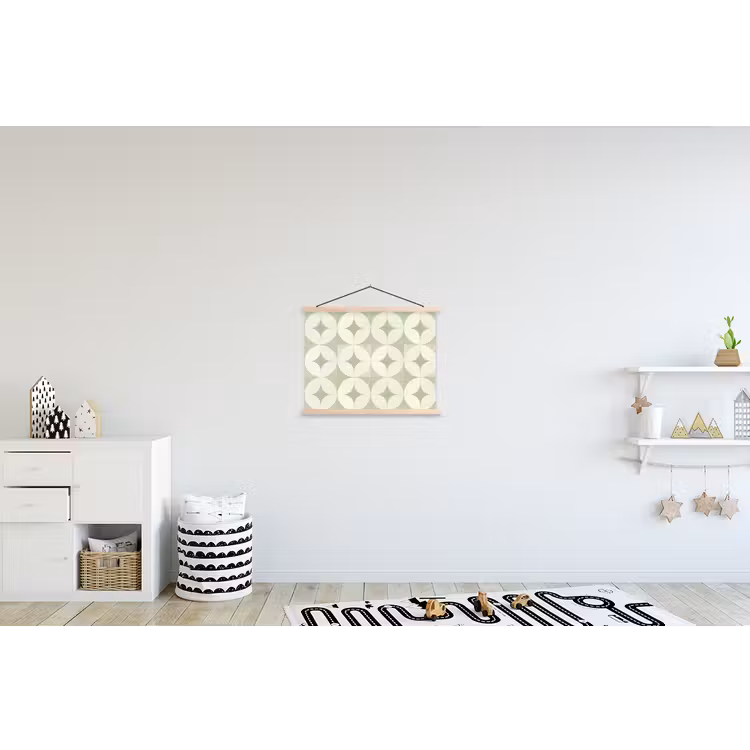 Stoffbild - Salbeigrün – Geometrisch – Retro – Mid-Century – Muster — 2