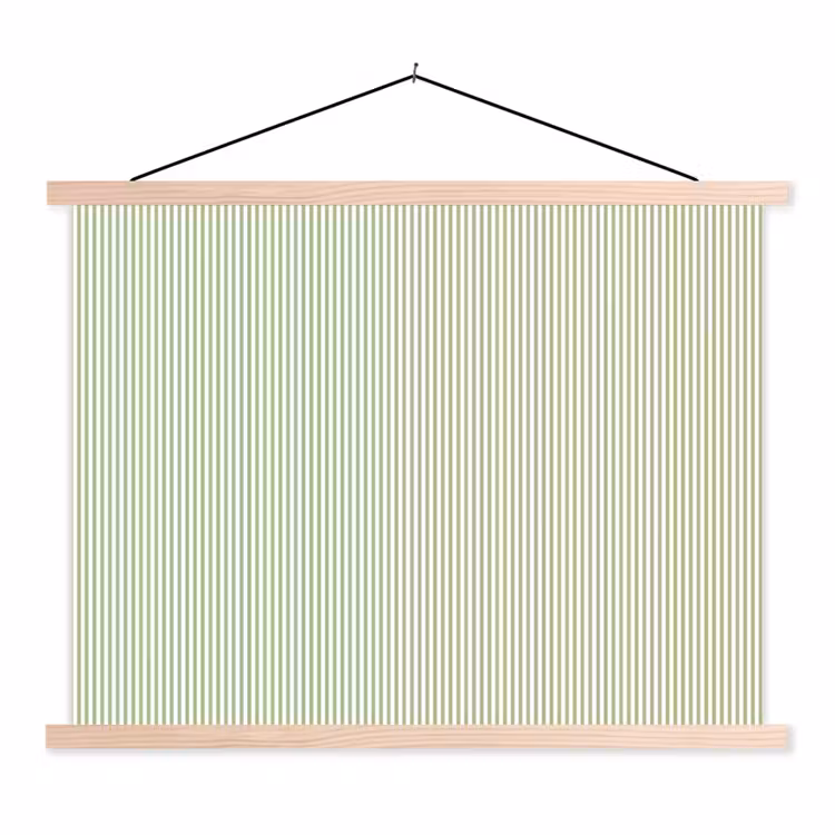 Stoffbild - Salbeigrün – Streifen – Minimalistisch – Muster — 1
