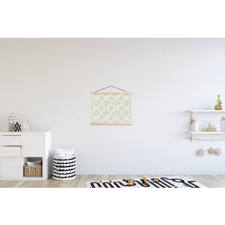 Stoffbild - Salbeigrün – Symmetrisch – Mandala – Ornament – Muster — 2