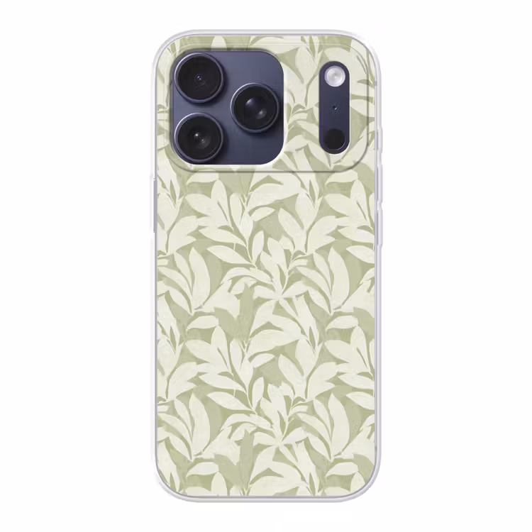 Handyhülle - Salbeigrün – Botanisch – Minimalistisch – Muster — 1