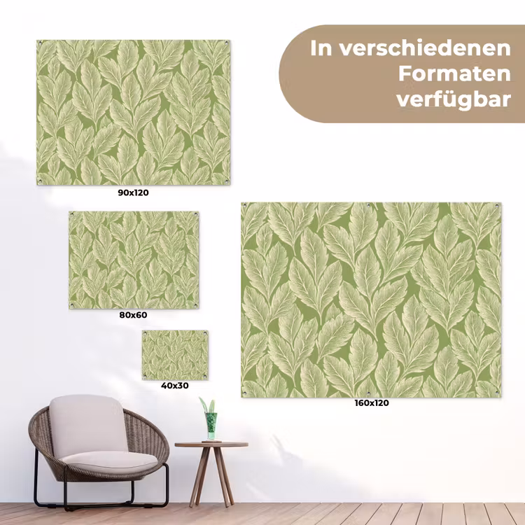Gartenposter - Grün – Botanisch – Blätter – Vintage – Muster — 6