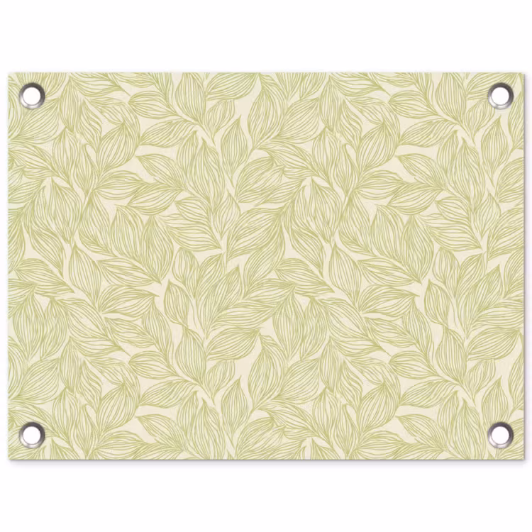 Gartenposter - Salbeigrün – Botanisch – Blätter – Handgezeichnet – Muster — 1