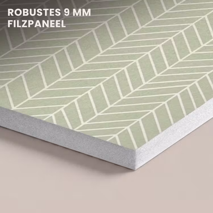 Akustikbild - Salbeigrün – Fischgrät – Geometrisch – Muster — 5