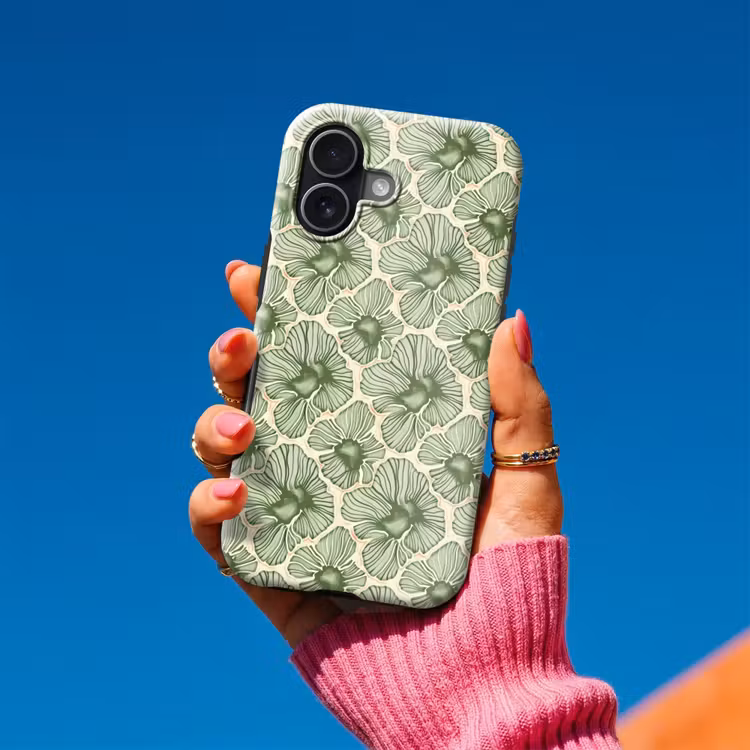 Handyhülle Toughcase - Grün – Botanisch – Blumen – Organisch – Muster — 2