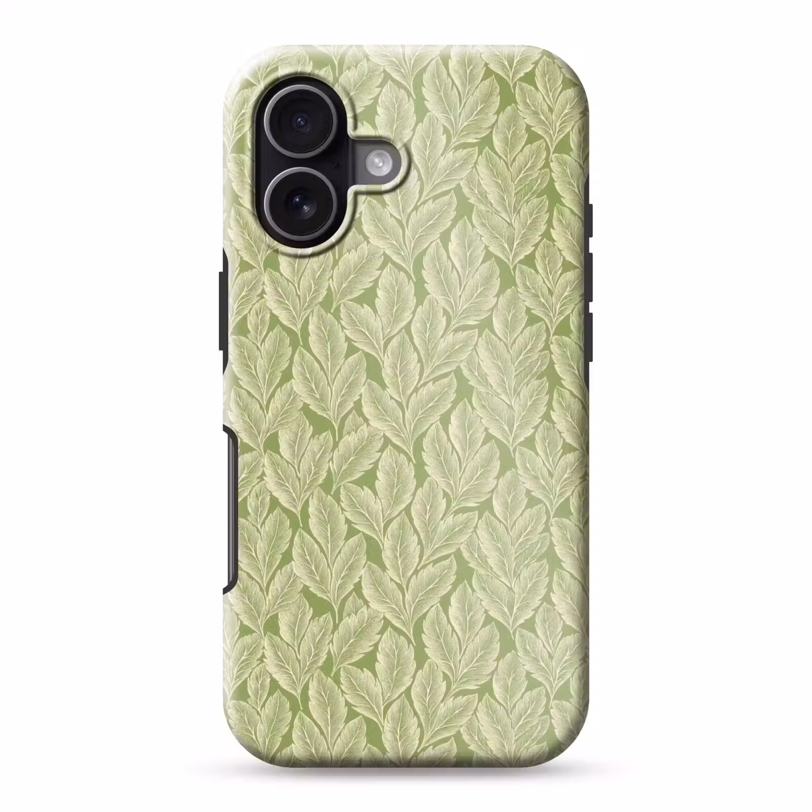 Handyhülle Toughcase - Grün – Botanisch – Blätter – Vintage – Muster — 1
