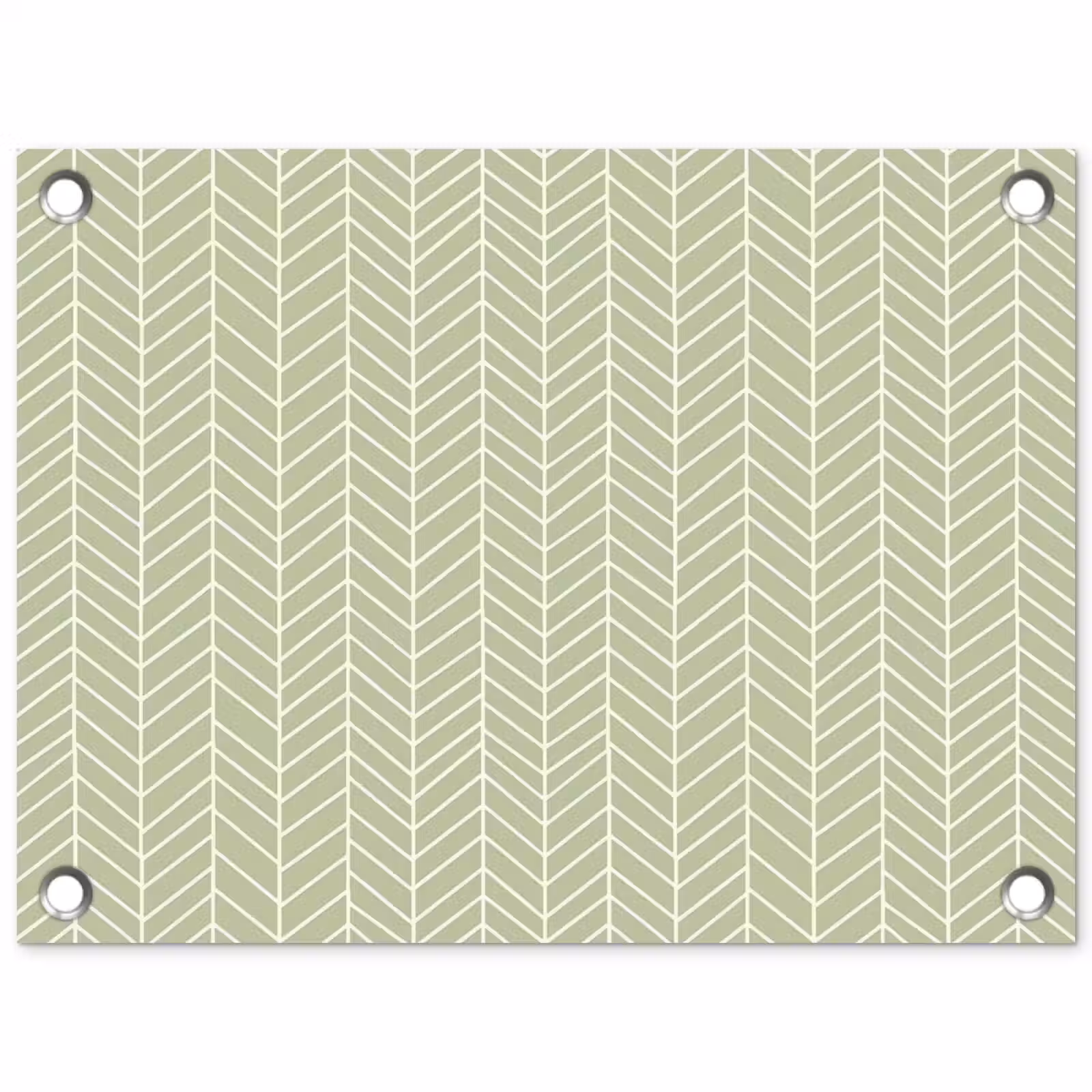 Gartenposter - Salbeigrün – Fischgrät – Geometrisch – Muster — 1