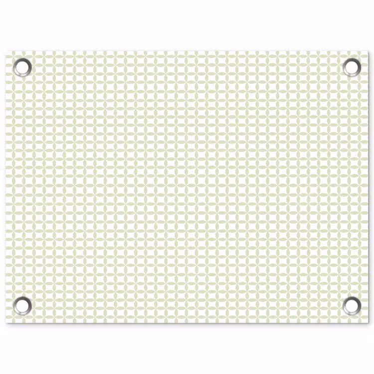 Gartenposter - Salbeigrün – Geometrisch – Kreise – Muster — 1
