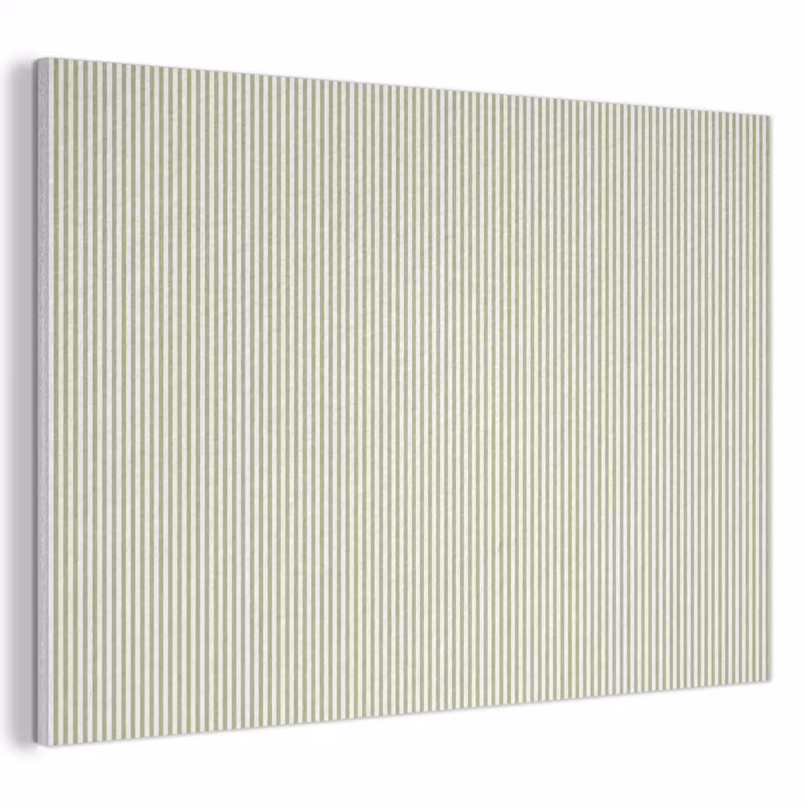 Akustikbild - Salbeigrün – Streifen – Minimalistisch – Muster — 1