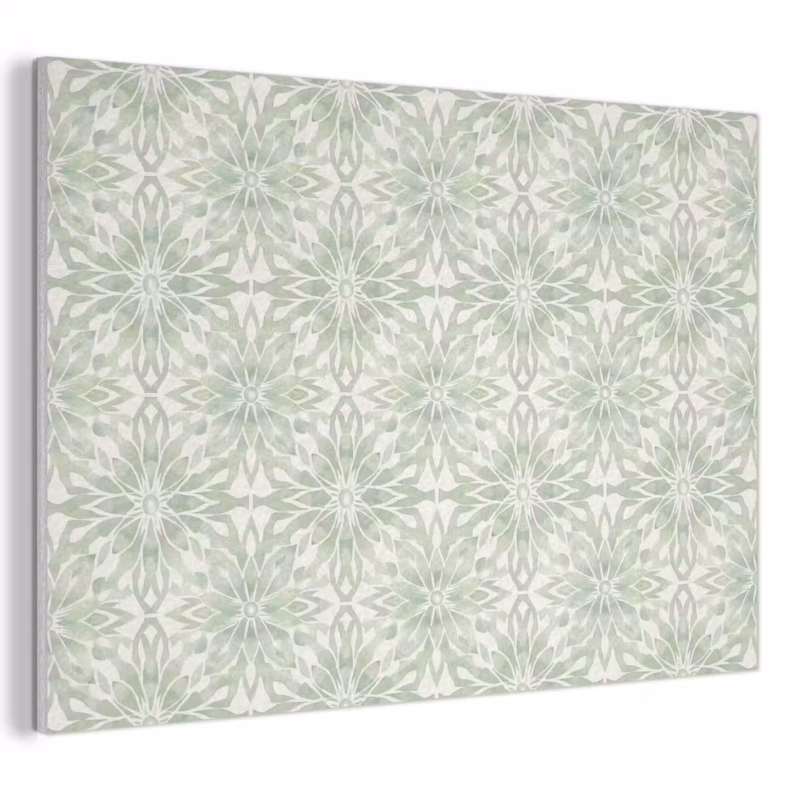 Akustikbild - Salbeigrün – Symmetrisch – Mandala – Ornament – Muster — 1