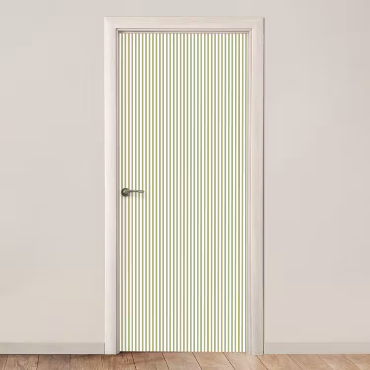 Türtapete - Salbeigrün – Streifen – Minimalistisch – Muster — 1