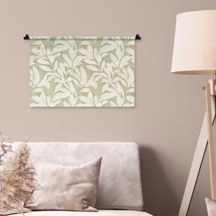 Wandteppich - Salbeigrün – Botanisch – Minimalistisch – Muster — 2