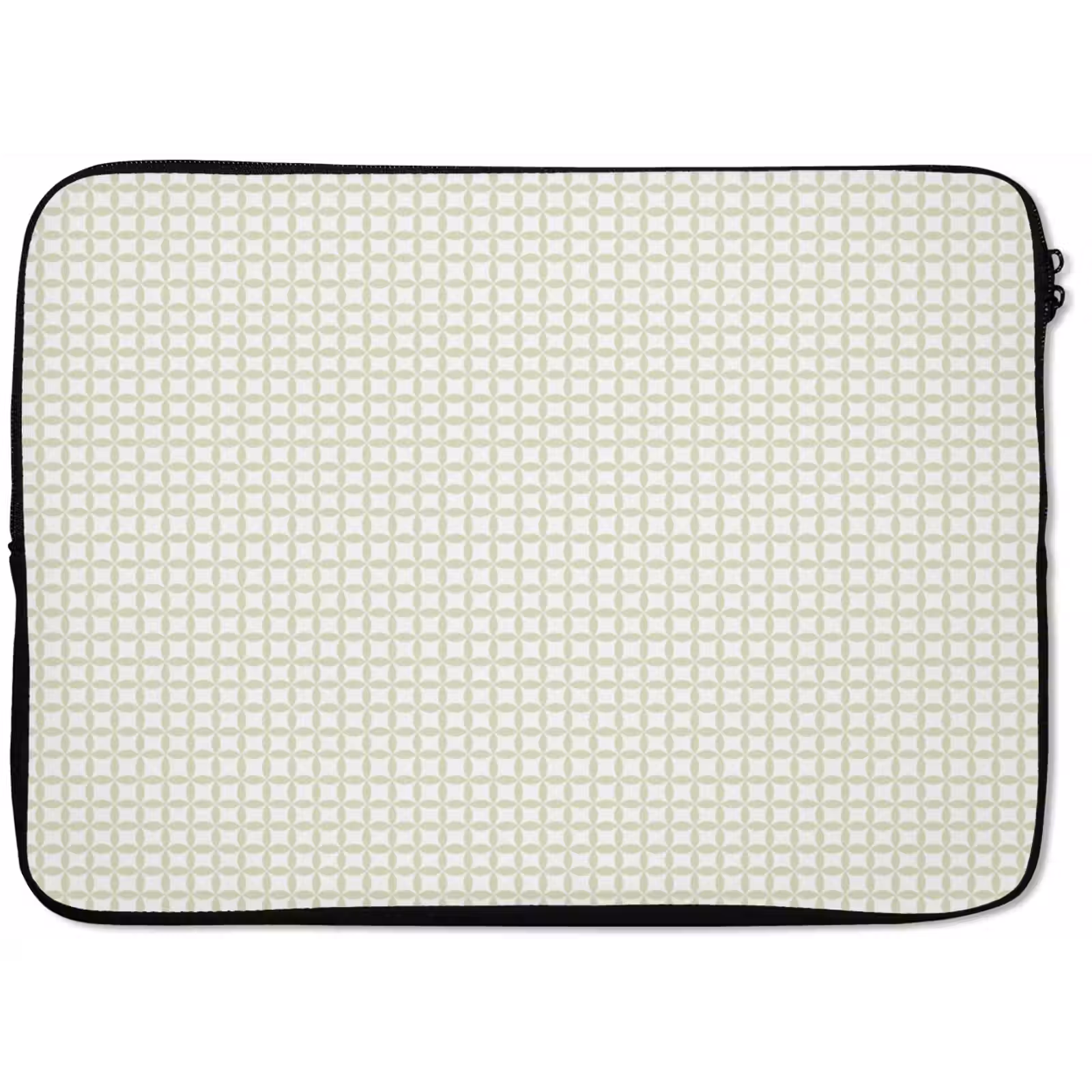 Laptop hülle - Salbeigrün – Geometrisch – Kreise – Muster — 1