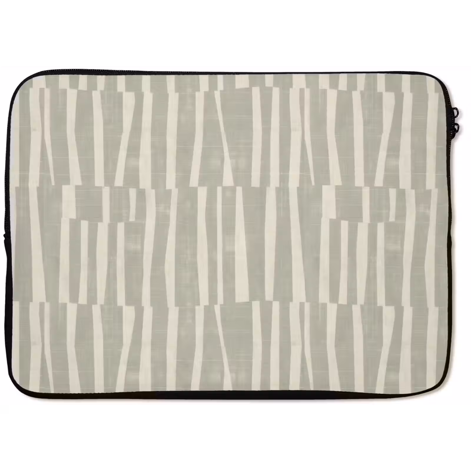 Laptop hülle - Salbeigrün – Streifen – Geometrisch – Textur – Muster — 1