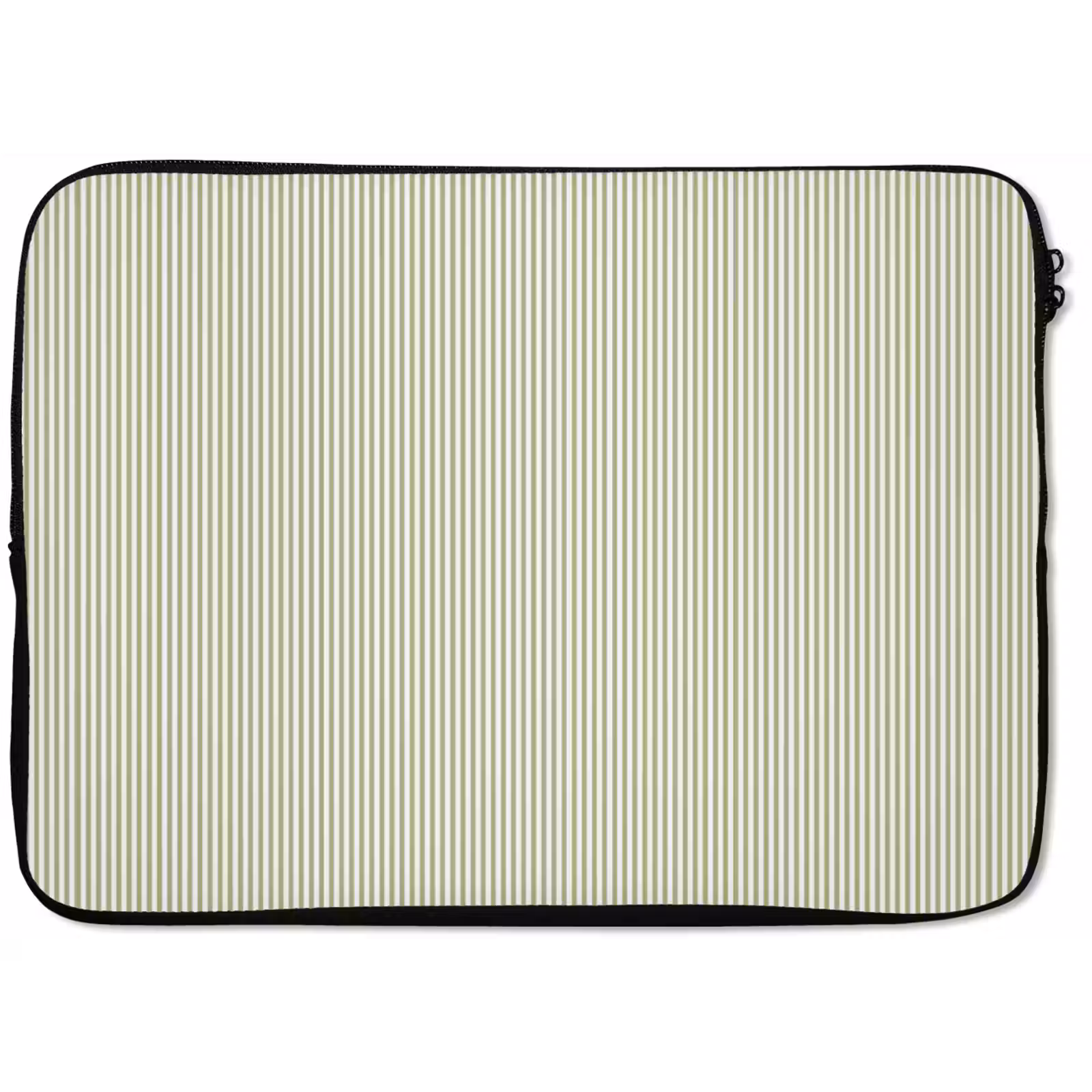 Laptop hülle - Salbeigrün – Streifen – Minimalistisch – Muster — 1