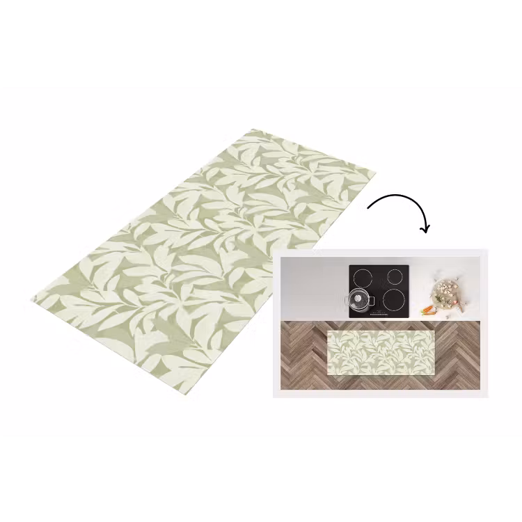 Küchenläufer - Salbeigrün – Botanisch – Minimalistisch – Muster — 1