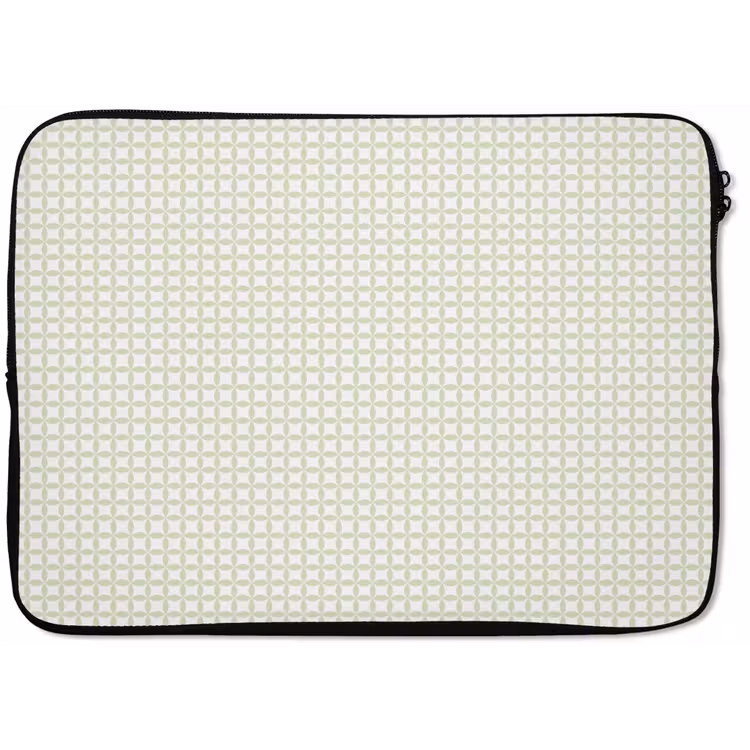 Laptop hülle - Salbeigrün – Geometrisch – Kreise – Muster — 1