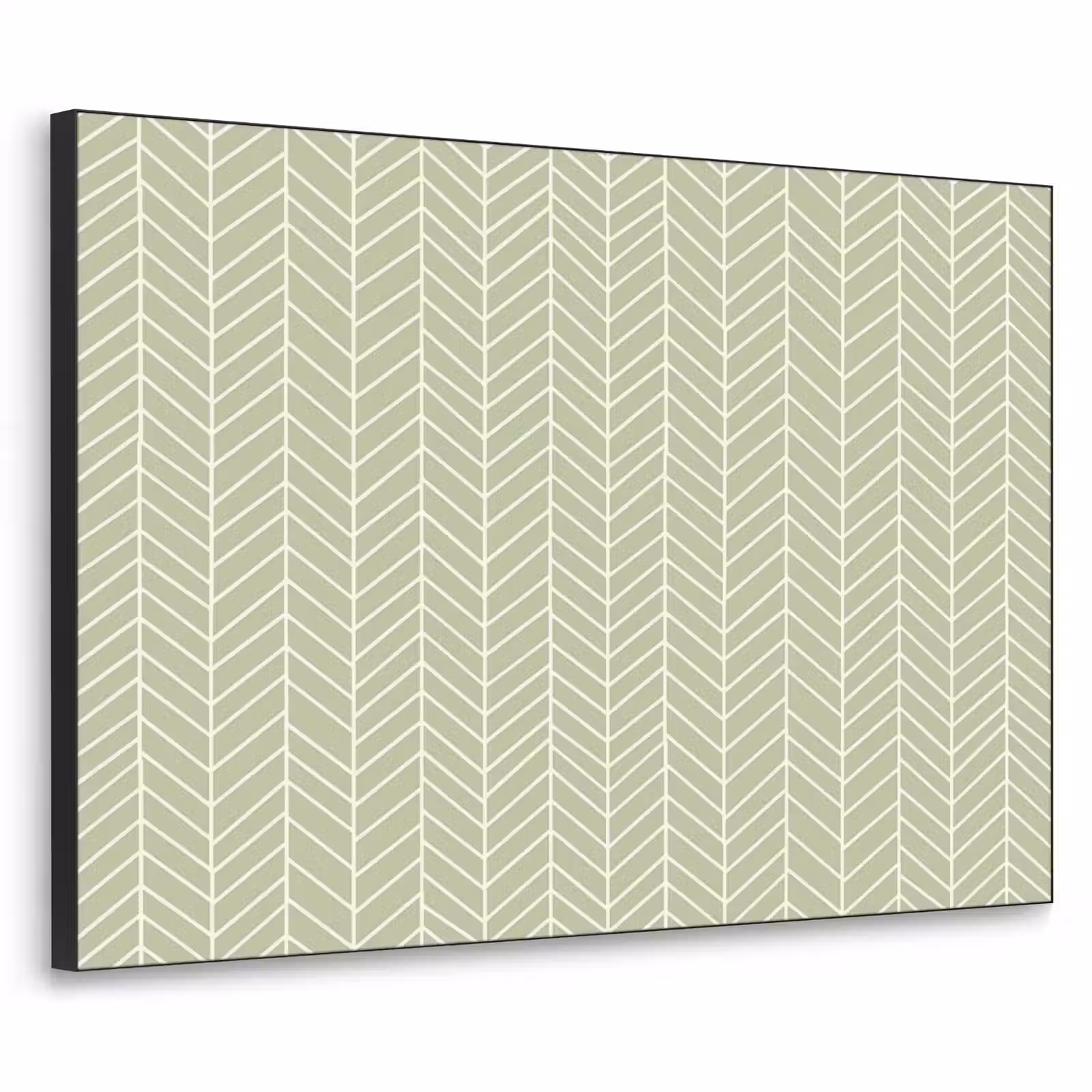 Art Frame - Salbeigrün – Fischgrät – Geometrisch – Muster — 1