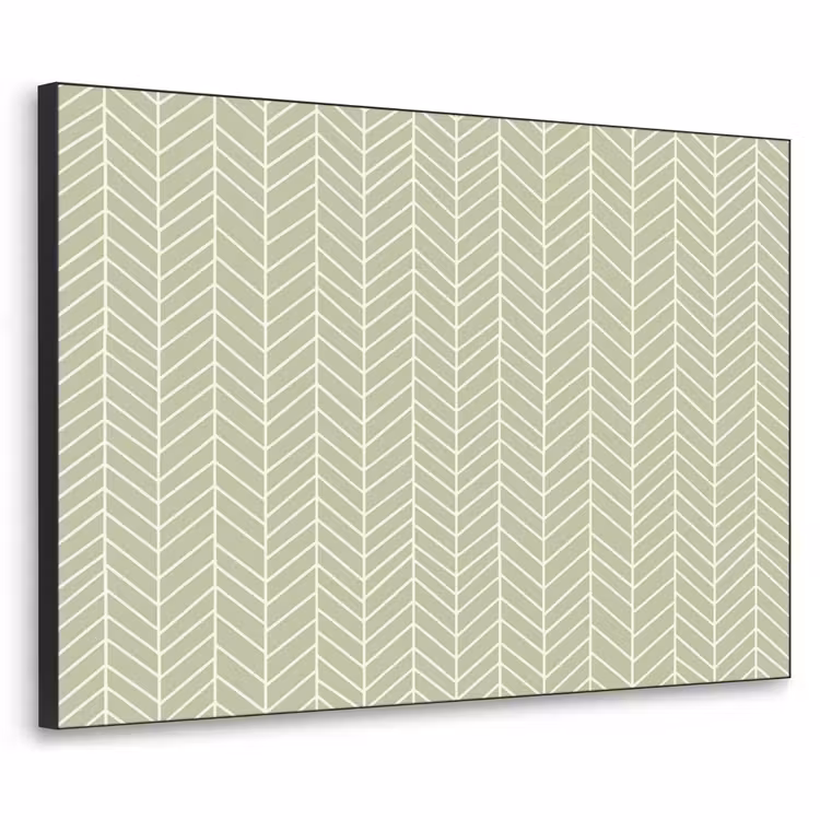 Art Frame - Salbeigrün – Fischgrät – Geometrisch – Muster — 1