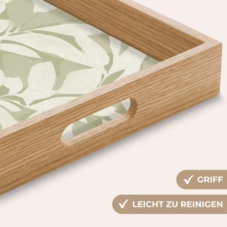 Tablett - Salbeigrün – Botanisch – Minimalistisch – Muster — 5