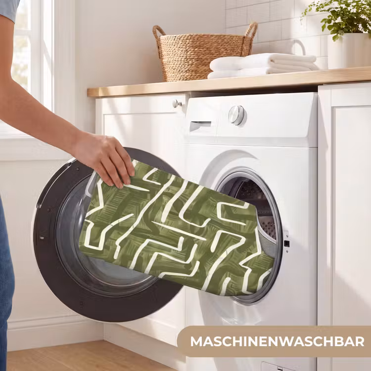 WC Vorleger - Grün – Abstrakt – Pinselstriche – Muster — 7