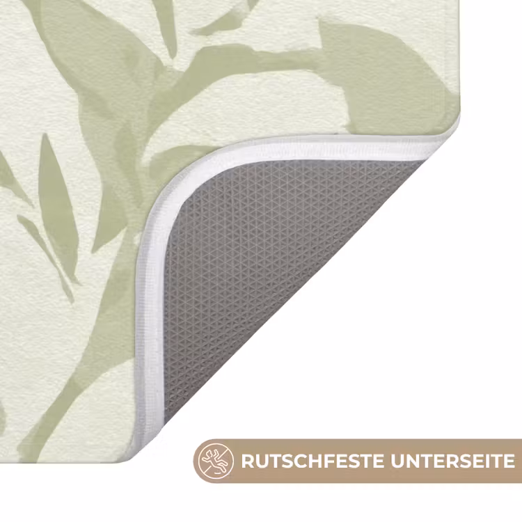 WC Vorleger - Salbeigrün – Botanisch – Minimalistisch – Muster — 3