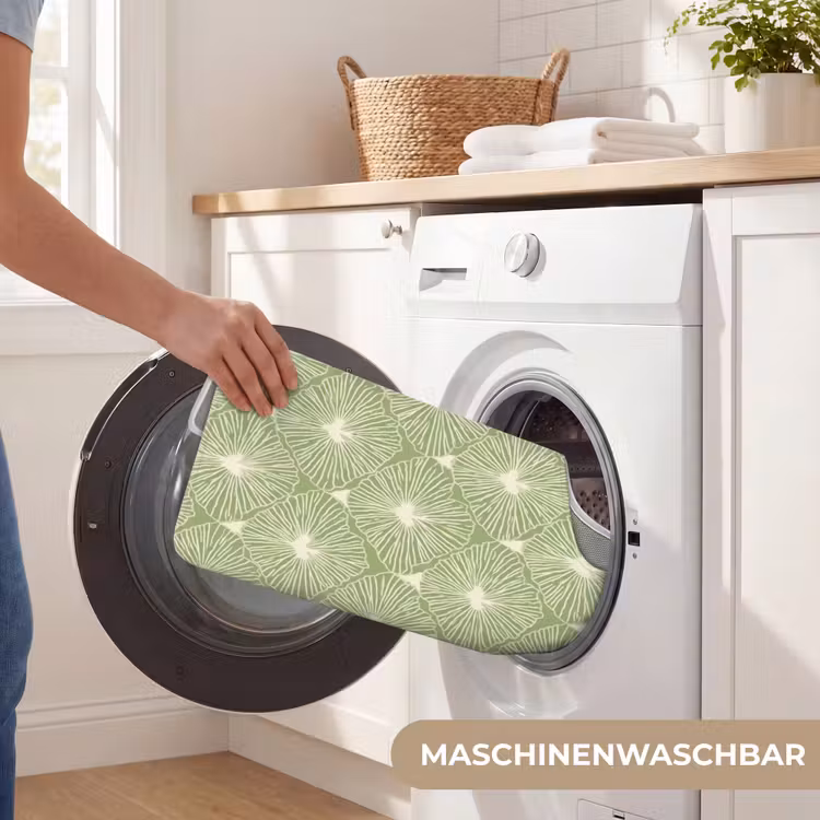 WC Vorleger - Salbeigrün – Botanisch – Rauten – Organisch – Muster — 7