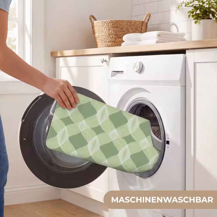 WC Vorleger - Salbeigrün – Geometrisch – Organisch – Gitterwerk – Muster — 7