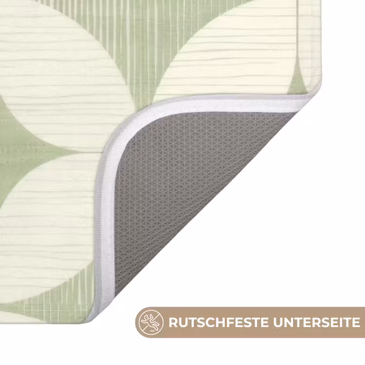 WC Vorleger - Salbeigrün – Geometrisch – Retro – Mid-Century – Muster — 3