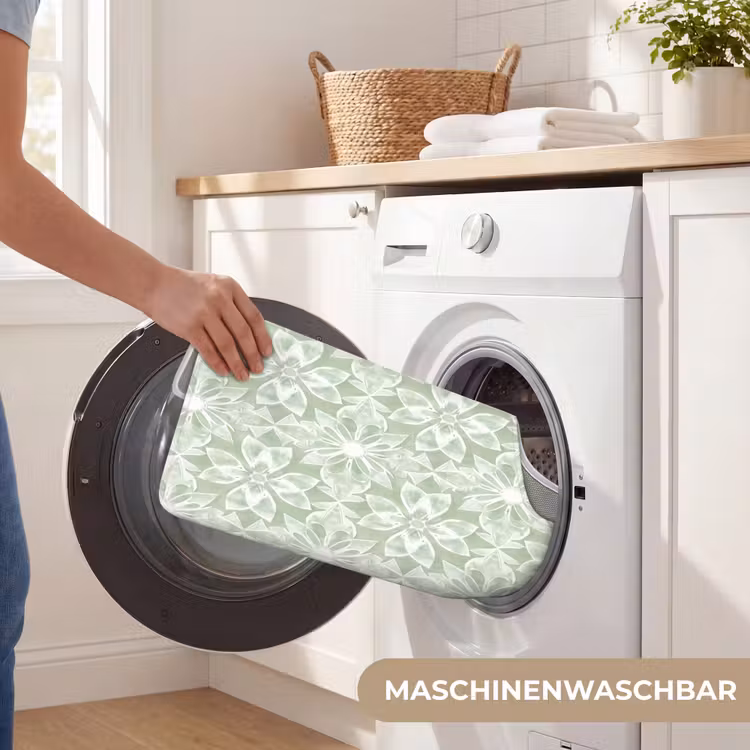 WC Vorleger - Salbeigrün – Symmetrisch – Mandala – Ornament – Muster — 7