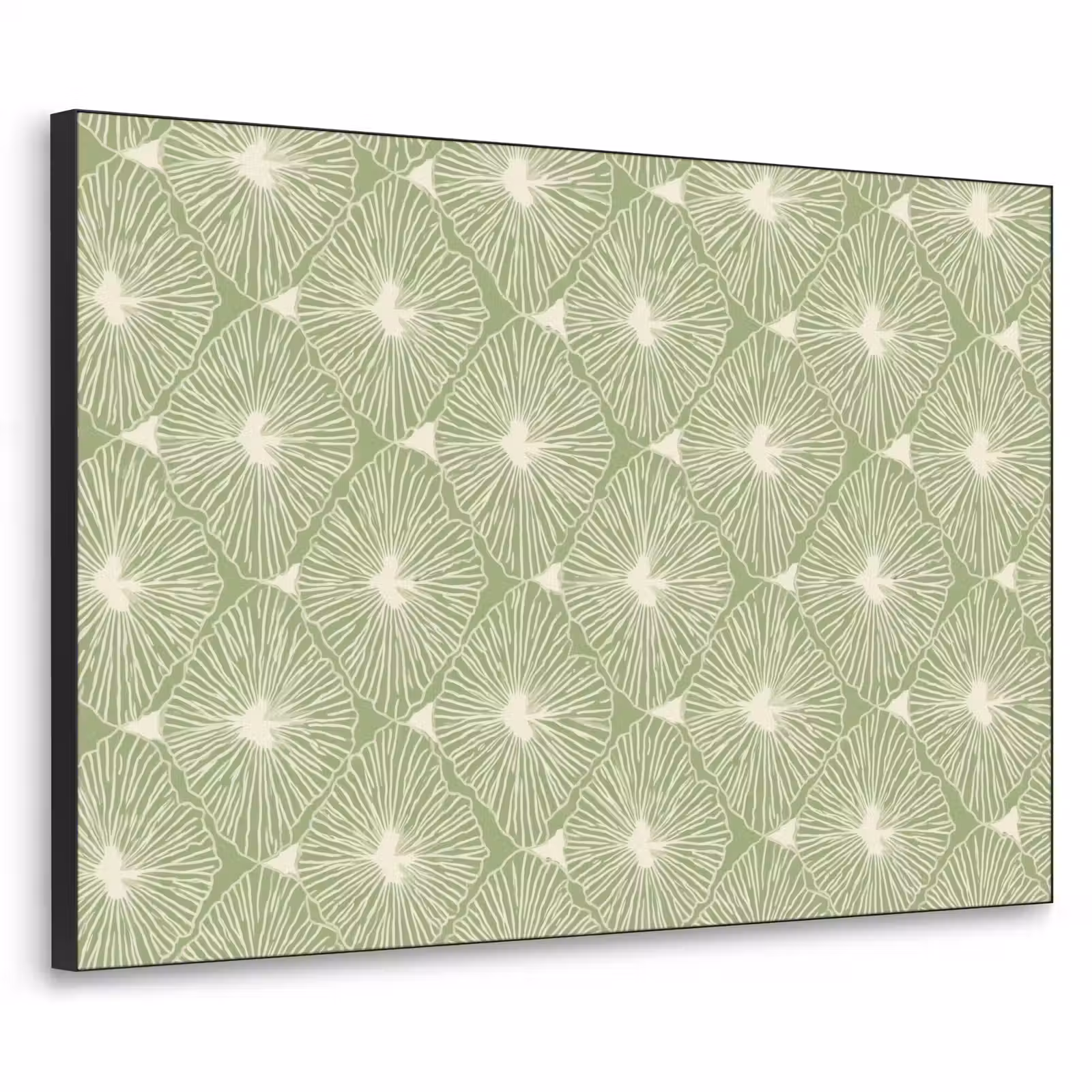 Art Frame - Salbeigrün – Botanisch – Rauten – Organisch – Muster — 1
