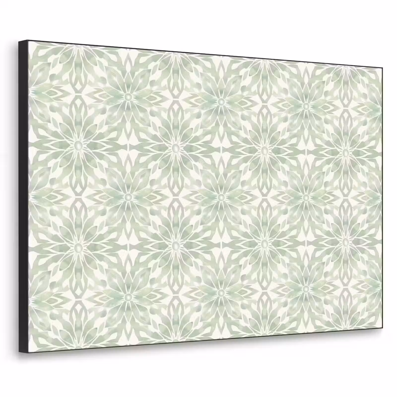 Art Frame - Salbeigrün – Symmetrisch – Mandala – Ornament – Muster — 1